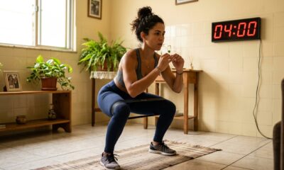 Treino HIIT de 4 minutos ajuda a queimar gordura sem academia e sem equipamentos