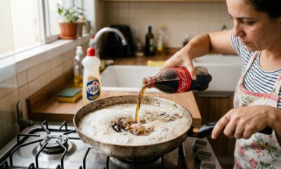 Coloque Coca-Cola e sabão na panela: a técnica secreta que as faxineiras usam na limpeza pesada
