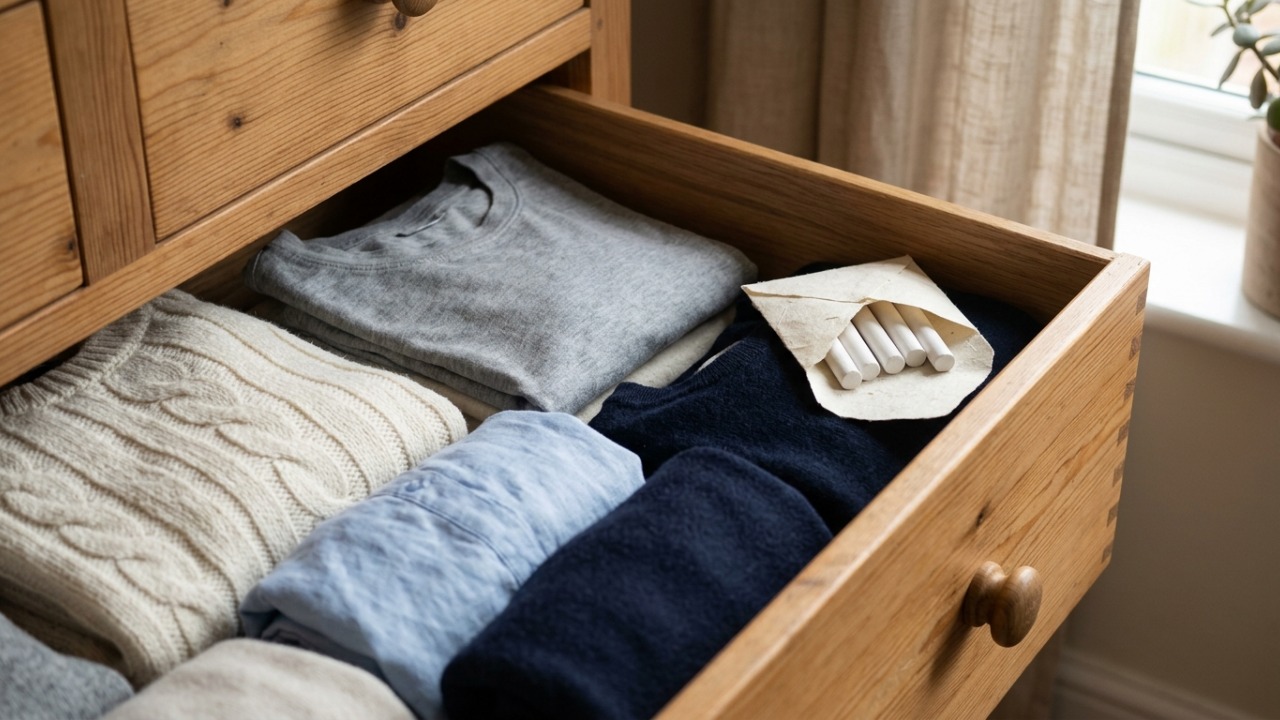Colocar pedaços de giz dentro do guarda-roupa: para que serve e por que recomendam esse truque simples