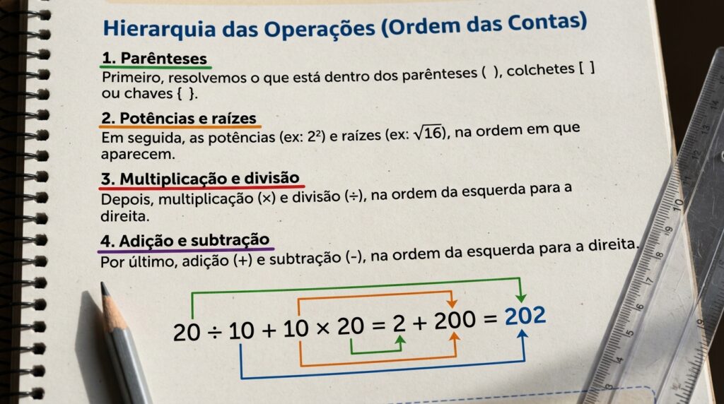 Só um campeão resolve corretamente a expressão 20 ÷ 10 + 10 × 20, e o motivo é mais simples do que parece