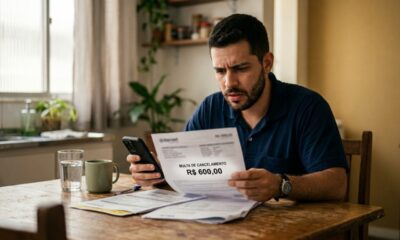 Trabalhador tenta cancelar internet que falha há quatro meses, operadora exige multa de R$ 600 e diz que o contrato ainda está na fidelidade
