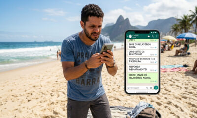 Chefe cobra relatórios no WhatsApp do funcionário nos 30 dias de férias e Justiça condena empresa a pagar horas extras e dano existencial