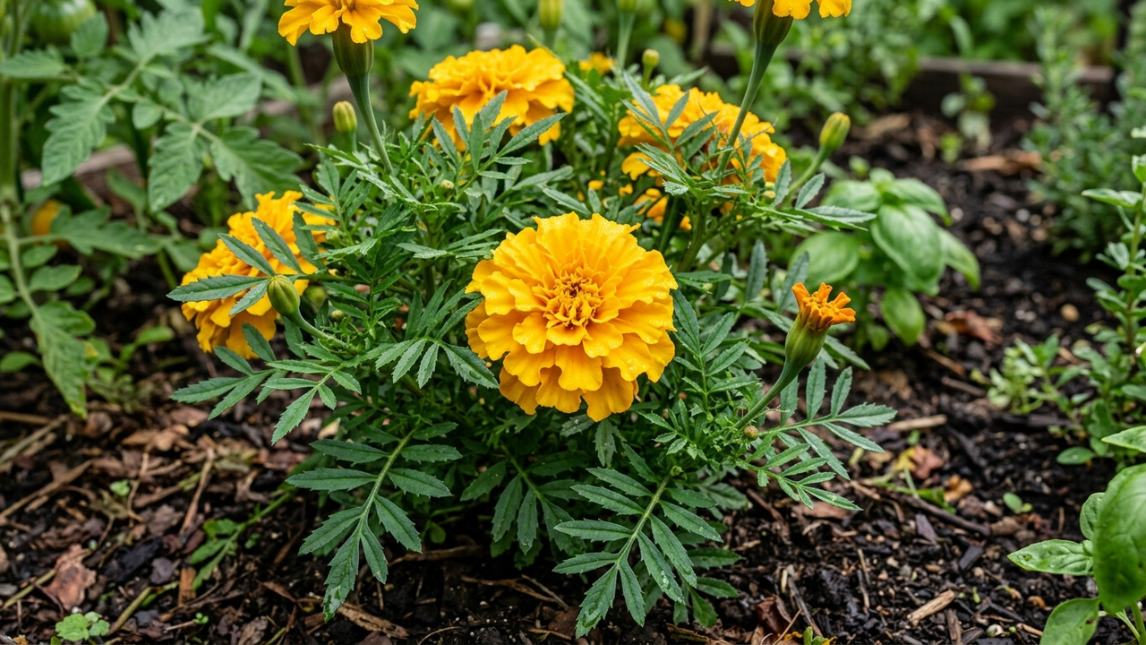 Cultivo de tagetes na horta: para que serve a flor amarela de canteiro que elimina moscas, pulgões e vermes invisíveis do solo sem veneno