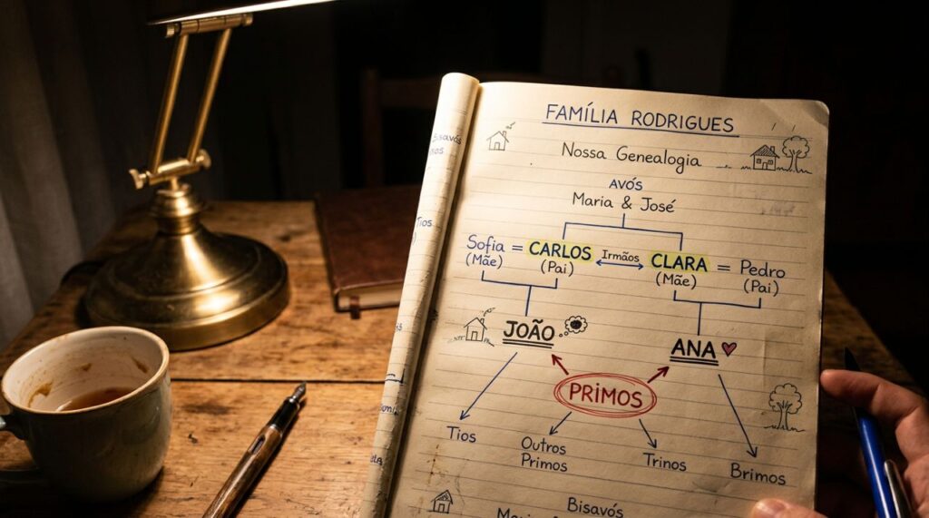 Só os mais atentos acertam esta charada de família: a mãe de João é irmã do pai de Ana. Qual é o parentesco entre João e Ana?