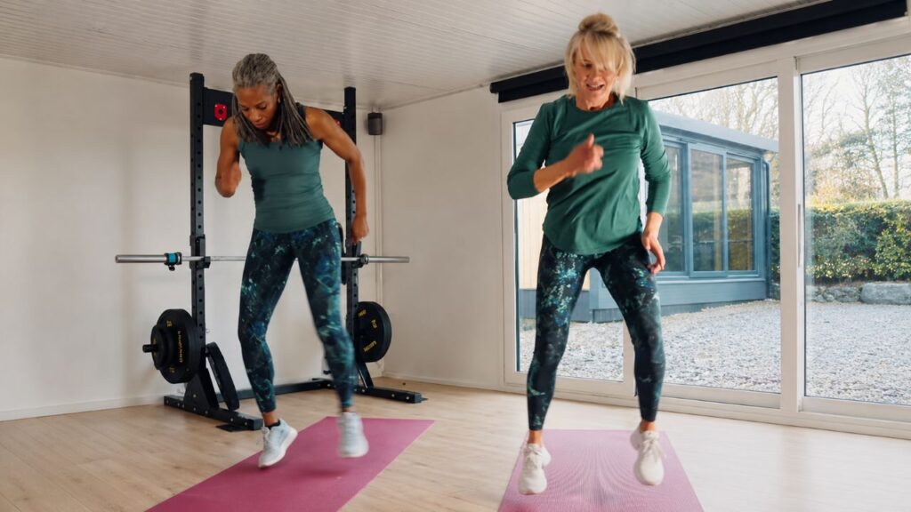 Atleta olímpica de 59 anos mostra 5 exercícios em 5 minutos para mulheres acima dos 50 anos