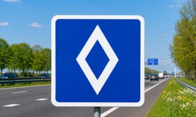 O que significa a placa com losango branco que pode render multa de R$700 para motoristas