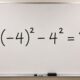 Professores de matemática explicam por que quase todo mundo erra essa conta: (−4)² − 4²