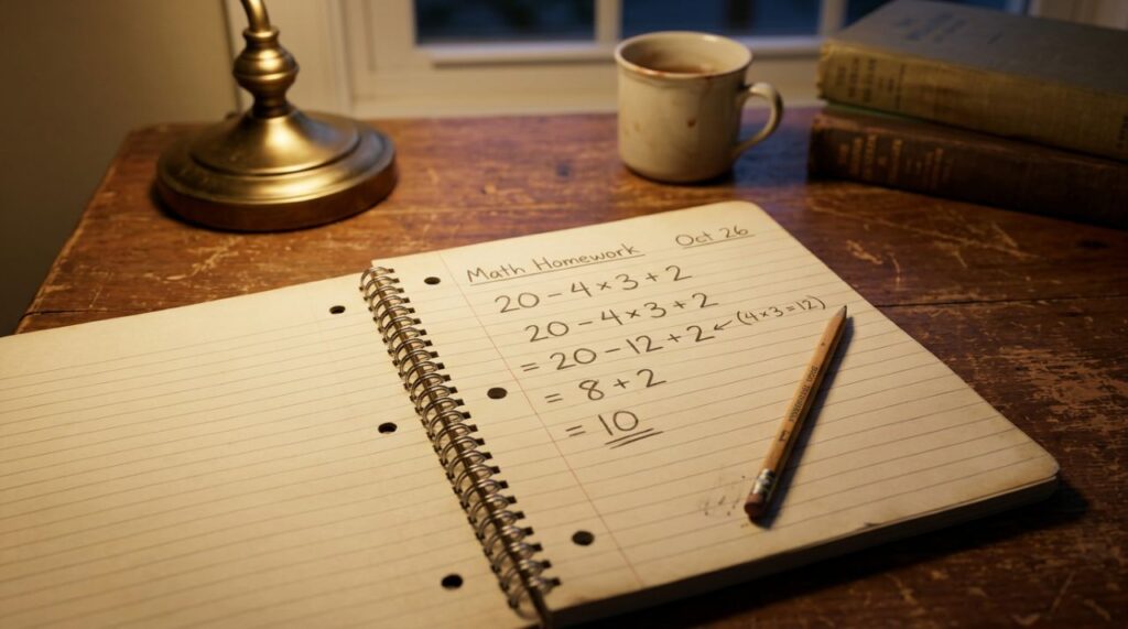 Professores de matemática confirmam: 9 em cada 10 alunos erram essa conta simples 20 - 4 × 3 + 2