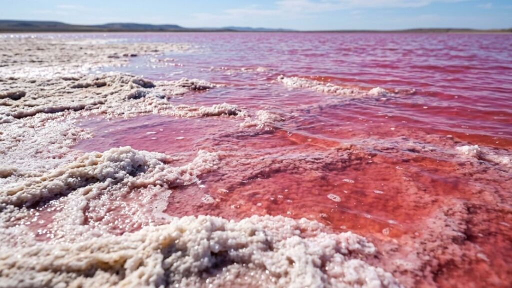 Uma imagem da NASA revelou um lago salgado em forma de coração com cerca de 10 quilômetros