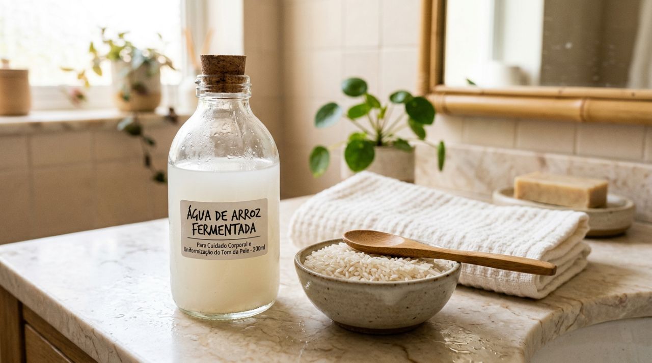 Banho de arroz coreano: a técnica com água de arroz fermentada que ajuda a suavizar manchas nas axilas, virilhas e áreas expostas ao sol