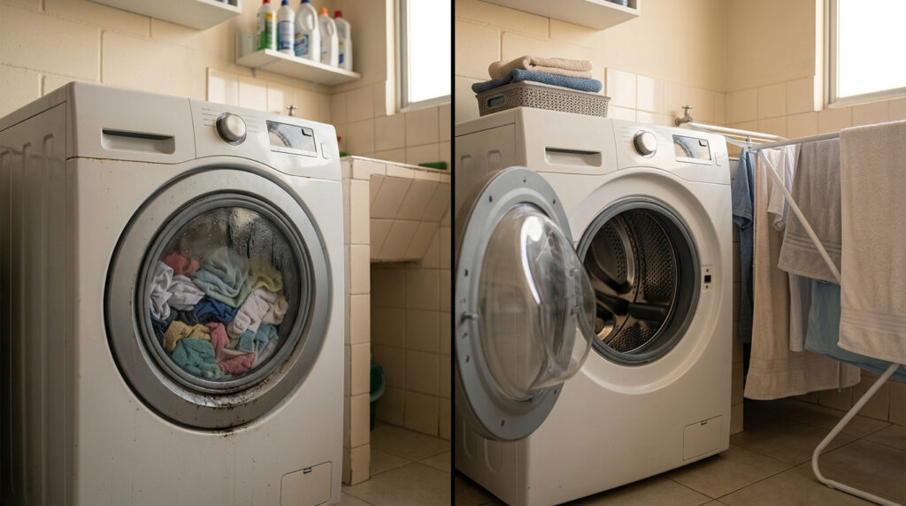 É por isso que as roupas ficam com cheiro de mofo depois de lavadas – veja como resolver o problema