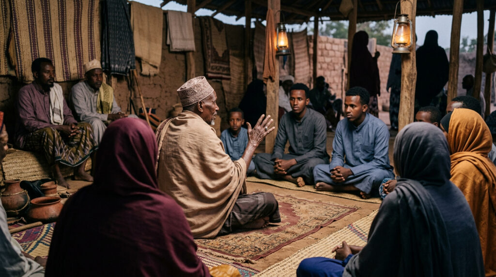 Provérbio somali do dia: "Se você não consegue resolver seus problemas em paz, você não consegue..." - este ditado inspirador ensina lições de vida sobre resolução de conflitos, cooperação, diálogo e por que a guerra é mais difícil de terminar sem a paz.