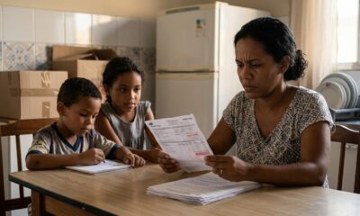 Mãe se muda com dois filhos para uma casa alugada, encontra dívida de luz de R$ 2.400 e distribuidora exige pagamento antes de colocar a conta no nome dela