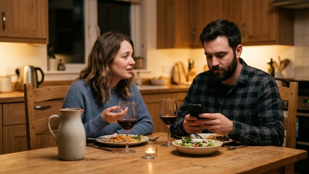 A psicologia aponta que um dos sinais mais claros de que um casamento longo esfriou não aparece no quarto, mas nas pequenas perguntas que deixam de ser feitas à mesa