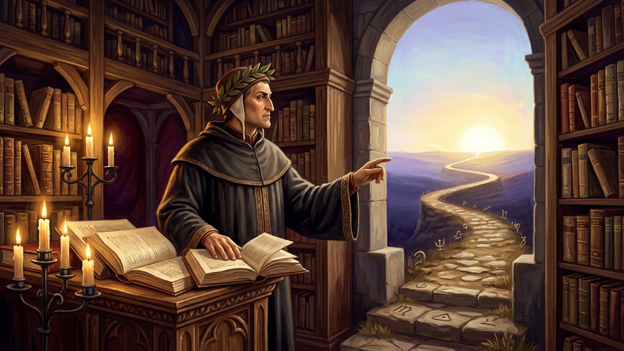 Frase do dia de Dante Alighieri: “Você não foi criado para viver como um ser irracional, mas para buscar a virtude e o conhecimento.” Uma reflexão sobre propósito e evolução