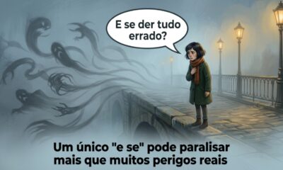Provérbio chinês do dia: “Dez mil perigos não nos assustam, mas um único ‘e se’ consegue nos paralisar.” A reflexão sobre medo, incerteza e excesso de pensamentos