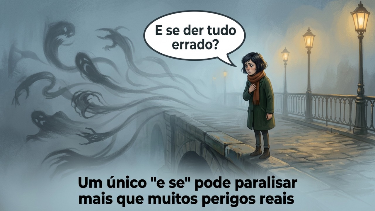 Provérbio chinês do dia: “Dez mil perigos não nos assustam, mas um único ‘e se’ consegue nos paralisar.” A reflexão sobre medo, incerteza e excesso de pensamentos