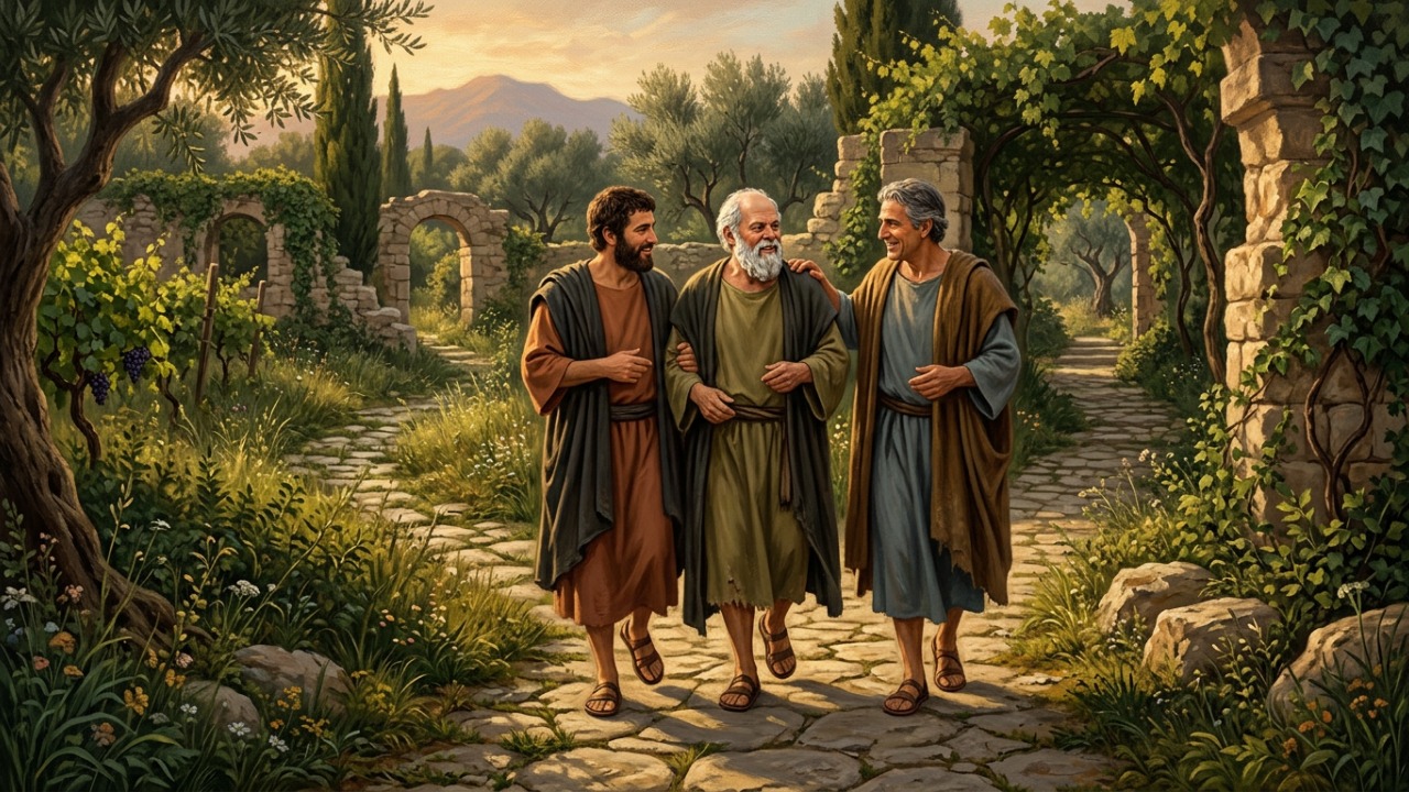 Frase do dia de Sócrates: “Não deixe a grama crescer no caminho dos amigos.” Uma reflexão sobre cuidado, presença e amizade verdadeira