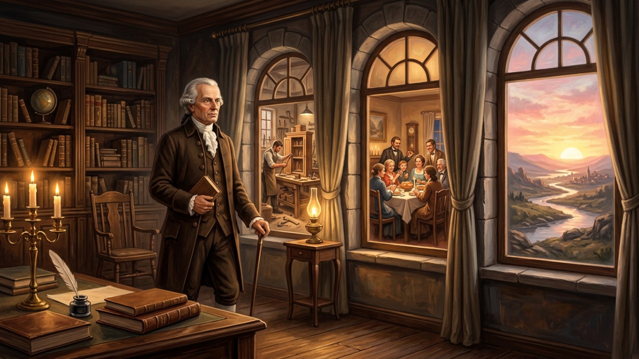 Sabedoria de Immanuel Kant: “As regras para a felicidade são ter algo para fazer, alguém para amar e algo pelo que esperar.” Uma lição sobre os três pilares de uma vida feliz