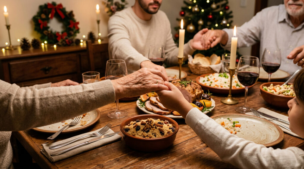 Rezar antes da ceia era uma tradição simples que deixava a família mais unida e a noite especial