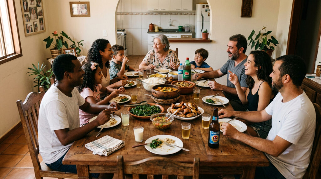 Casa cheia de parentes era uma reunião simples que marcou a infância e hoje faz muita falta