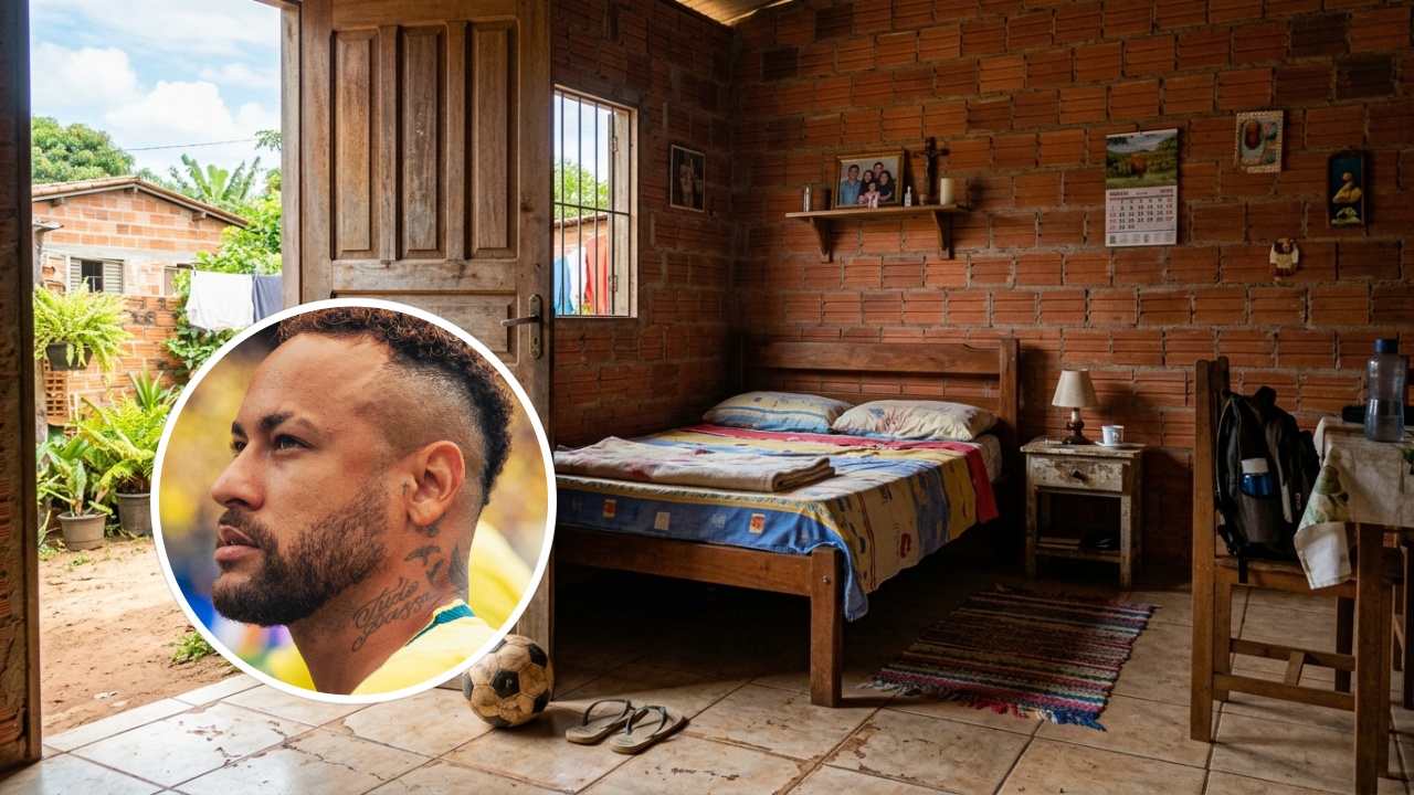 Nascido em Mogi das Cruzes, dividia um quarto com os pais e a irmã. Após uma infância de dificuldades, o Santos apostou no menino que faria a transferência mais cara da história do futebol