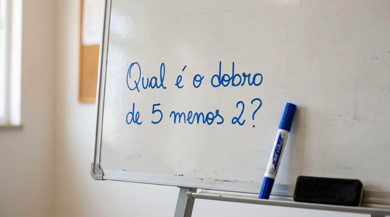 Qual é o dobro de cinco menos dois? A pergunta que parece fácil, mas engana 60% das pessoas