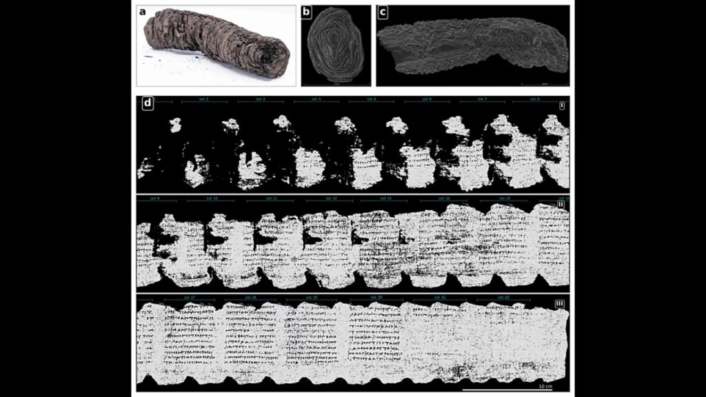 Pergaminho carbonizado há quase 2 mil anos é lido pela primeira vez e revela um antigo texto sobre ética estoica