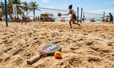 Beach tennis pode gastar até 1.680 calorias por semana e trabalhar o corpo inteiro