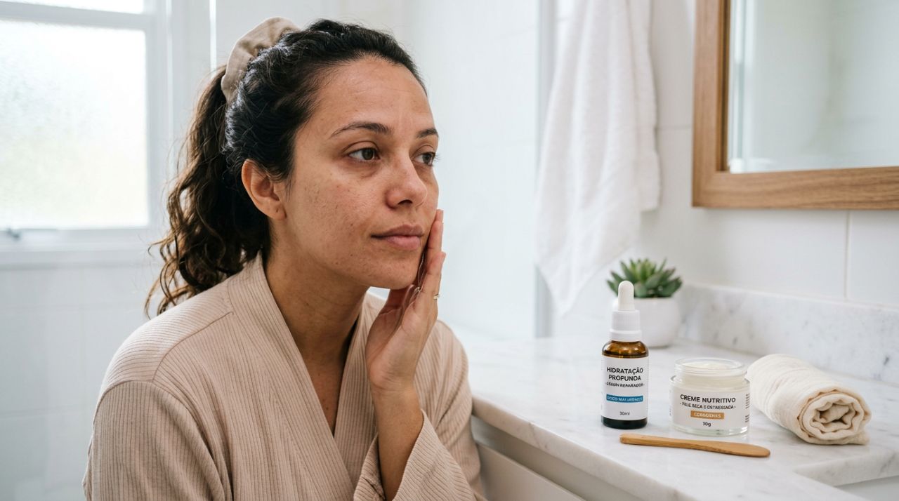 Pele opaca e sensível pode ser sinal de estresse e a neurocosmética ajuda você a recuperar o brilho