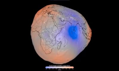 Nasa divulga representação inédita da Terra como geoide a partir de 1 bilhão de observações coletadas em 15 anos