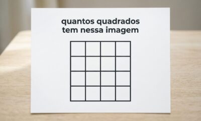 Resolva em 37 segundos o teste do quadrado: apenas 31% conseguem acertar na primeira tentativa