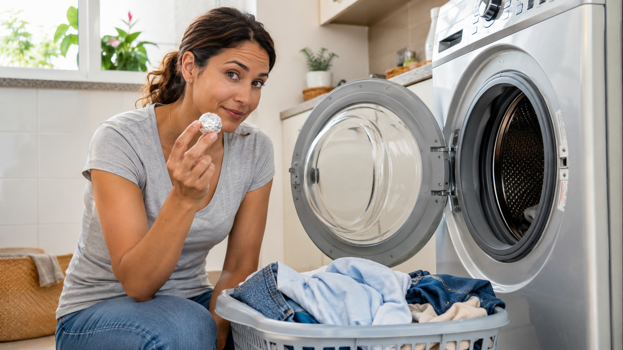 Colocar uma bolinha de papel alumínio na máquina de lavar: para que serve e por que cada vez mais donas de casa recomendam