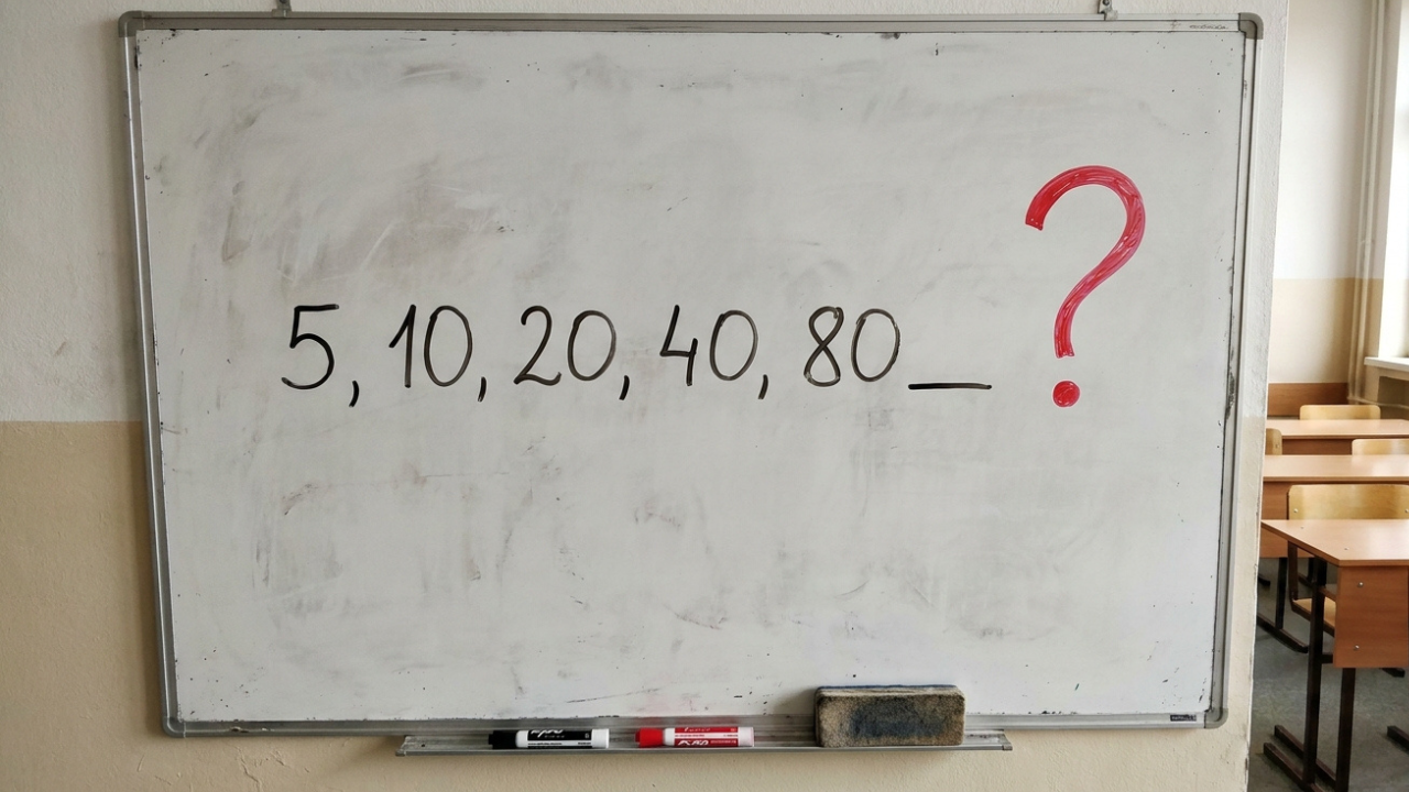 O desafio do número que falta, 5, 10, 20, 40, _ parece óbvio, mas 80% erra esse tipo de teste