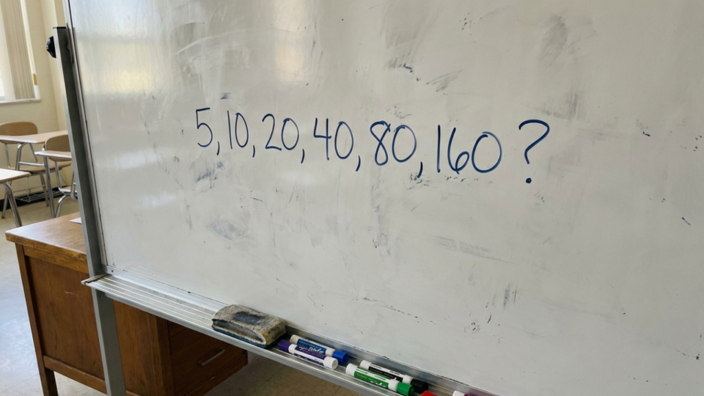 O desafio do número que falta, 5, 10, 20, 40, _ parece óbvio, mas 80% erra esse tipo de teste