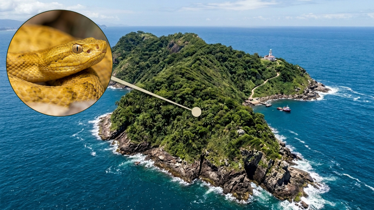 A "Ilha das Cobras" brasileira com 5 serpentes por metro quadrado que a Marinha proíbe pisar desde 1985