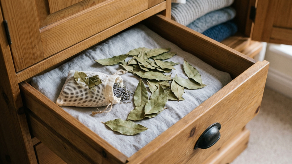 Colocar folhas de louro nas gavetas do guarda-roupa: para que serve e o que acontece com as traças após alguns dias
