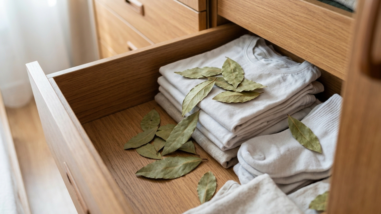 Colocar folhas de louro nas gavetas do guarda-roupa: para que serve e o que acontece com as traças após alguns dias