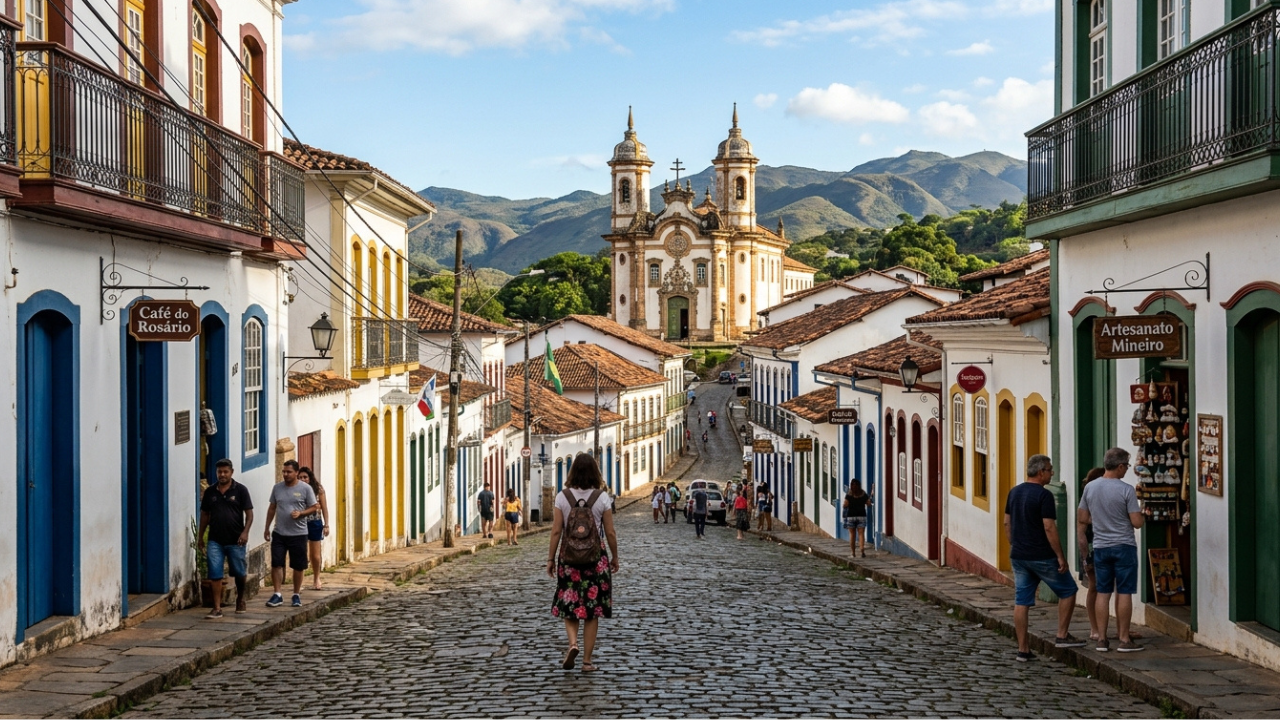 A cidade mineira que foi o primeiro patrimônio mundial do Brasil e recebe 1,5 milhão de visitantes por ano