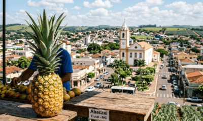 Uma "Cidade do Abacaxi" no interior mineiro responde sozinha por 80% de todo o abacaxi produzido no estado
