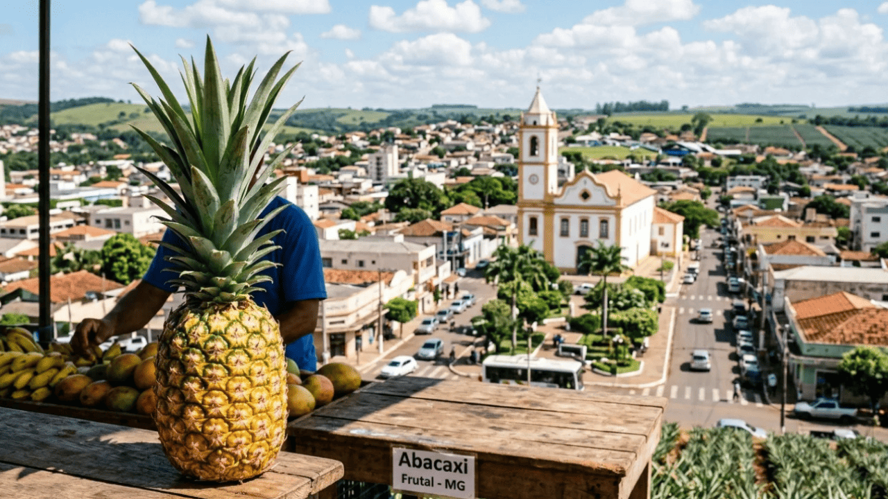 Uma "Cidade do Abacaxi" no interior mineiro responde sozinha por 80% de todo o abacaxi produzido no estado