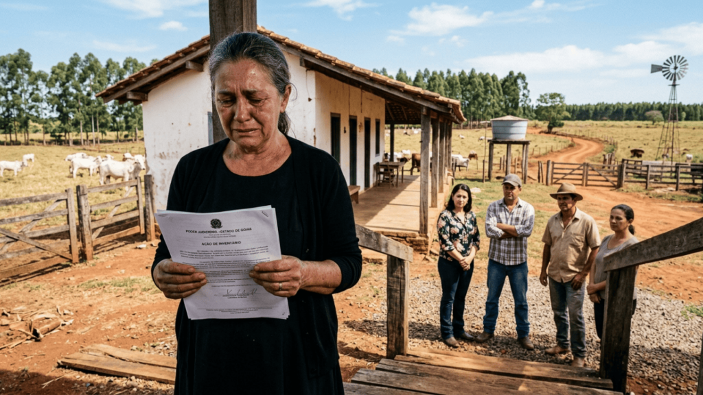Herança de R$ 12 milhões no Goiás é travada após teste de DNA revelar 4 filhos secretos; viúva perde 50% das fazendas