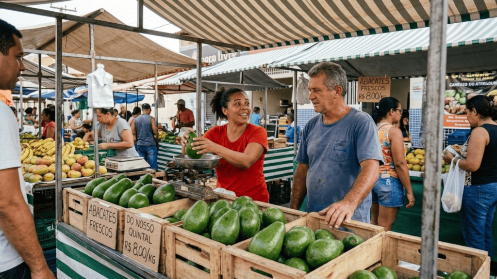 Vizinha exige metade dos abacates dos galhos avançados para o seu quintal, dono da árvore recusa e lei garante que a fruta caída é de quem pegou