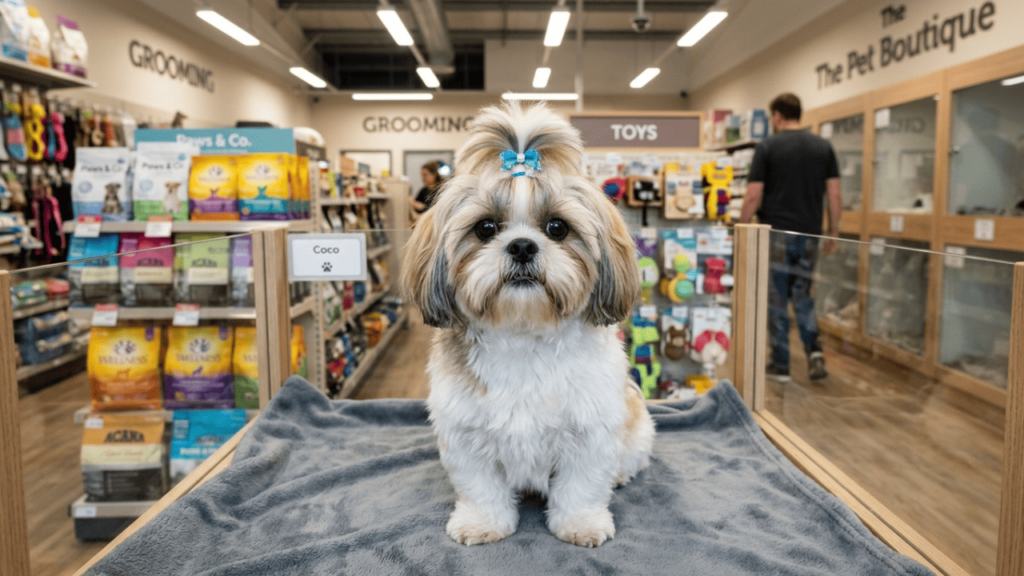 Pet shop devolve Shih-tzu com 3 costelas quebradas após banho de R$ 150; câmera oculta flagra agressão e dono do comércio paga cirurgia de R$ 18 mil