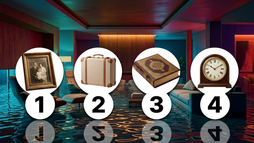 Teste de personalidade: 1, 2, 3 e 4. Qual desses objetos você salvaria? Sua escolha pode revelar uma característica marcante