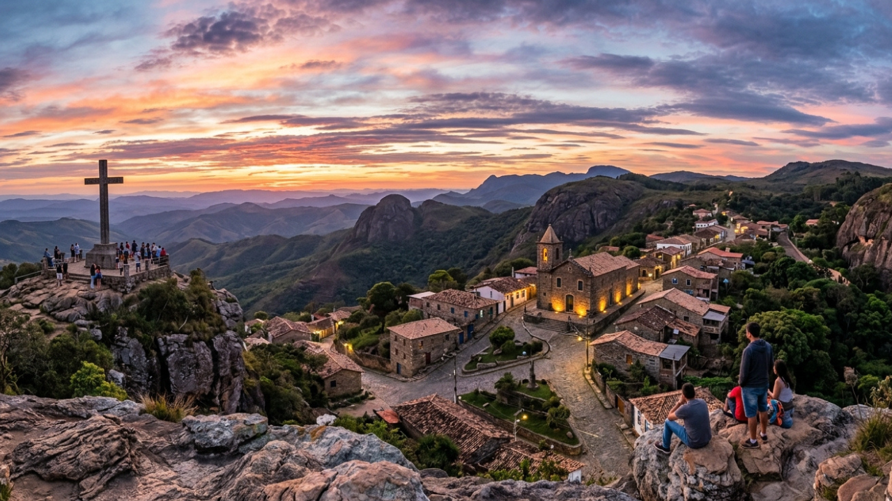 A pequena vila mineira a 1.440 metros que nasceu de uma lenda do século XVIII e encanta nas montanhas da Serra da Mantiqueira