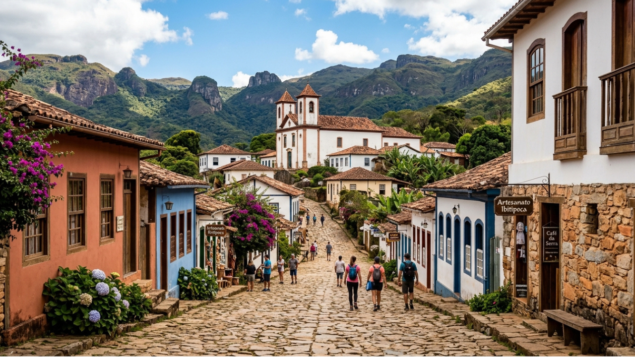 O pequeno vilarejo mineiro de mil habitantes que guarda o acesso ao parque mais visitado do estado