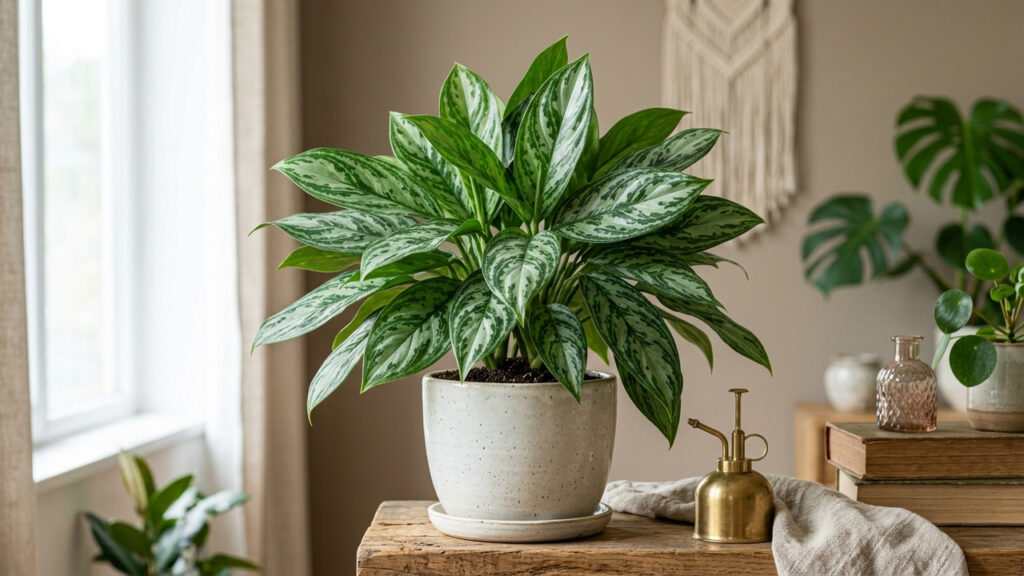 Aglaonema nos cômodos da casa: como a folhagem resistente realiza a fitoextração de tolueno e melhora a qualidade do ar respirado no dia a dia