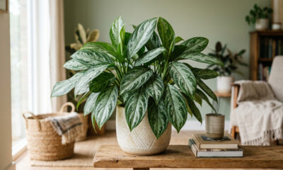 Aglaonema nos cômodos da casa: como a folhagem resistente realiza a fitoextração de tolueno e melhora a qualidade do ar respirado no dia a dia