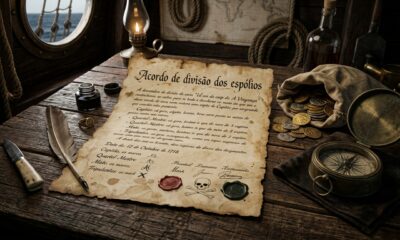 Alexandre Exquemelin, médico pirata: "Na tripulação de Henry Morgan, a perda de ambas as pernas era compensada com mil e quinhentos pesos ou quinze escravos"